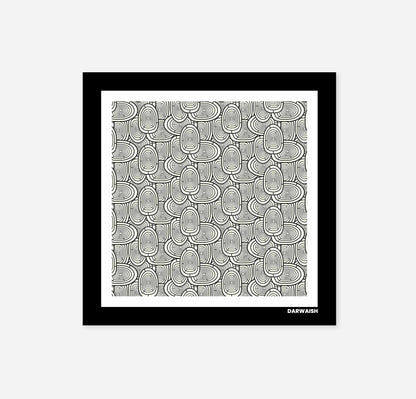 Silver Mirage- Silk Pocket Square for Men