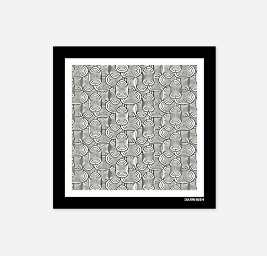 Silver Mirage- Silk Pocket Square for Men