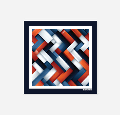 Crimson Weave- Silk Pocket Square for Men