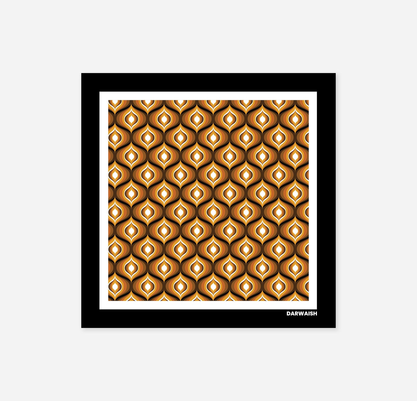 Golden Prism-Silk Pocket Square for Men