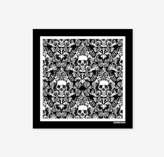 Skull Sonata- Silk Pocket Square for Men