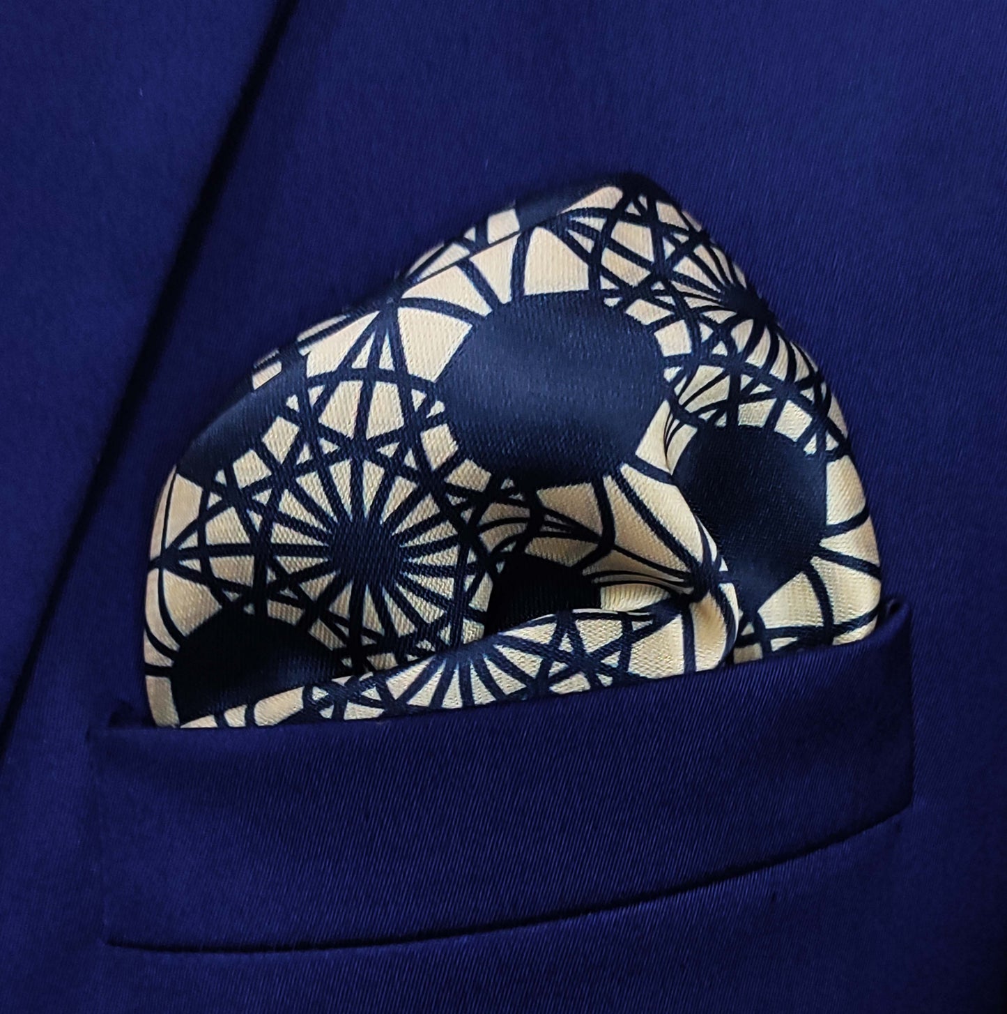 Moorish Ivory- Silk Pocket Square for Men