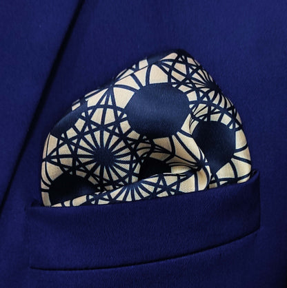 Moorish Ivory- Silk Pocket Square for Men