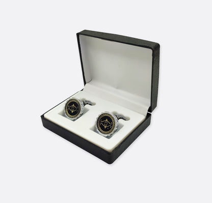 Royal Black & Golden Cufflinks