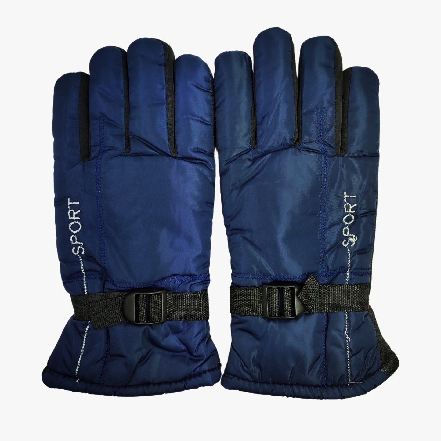 Sports Winter Gloves Synthetic Material - Blue