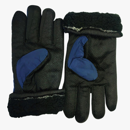 Sports Winter Gloves Synthetic Material - Blue Army Style