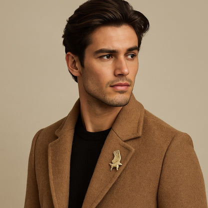 Antique Falcon Lapel Pin