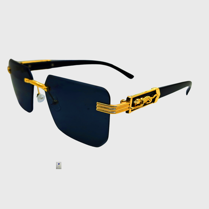 Durable Metal Frame Glasses - Lion Style