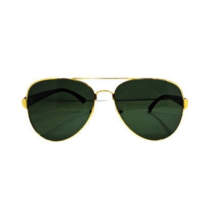 Durable Metal Frame Glasses - Green