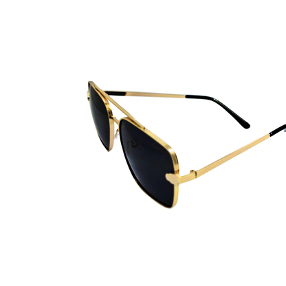 Durable Metal Frame Glasses - Black & Gold