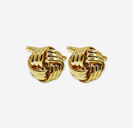 Golden twisted Cufflinks