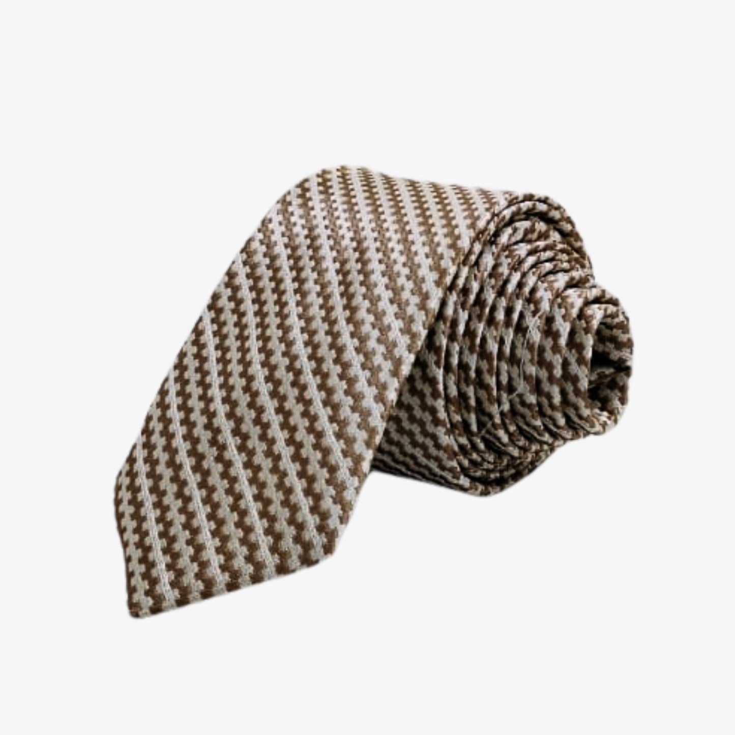 Gold Brown Texture Tie