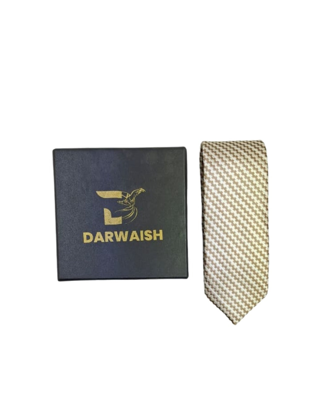 Gold Brown Texture Tie