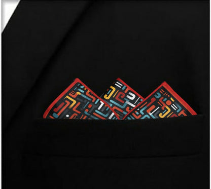 Urban Circuit- Silk Pocket Square for Men