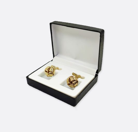 Golden twisted Cufflinks