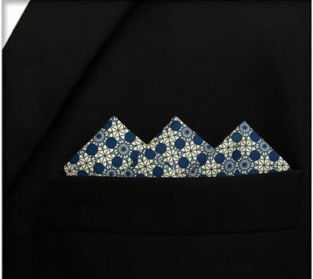 Moorish Ivory- Silk Pocket Square for Men