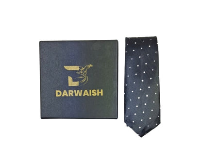 Black Dotted Tie