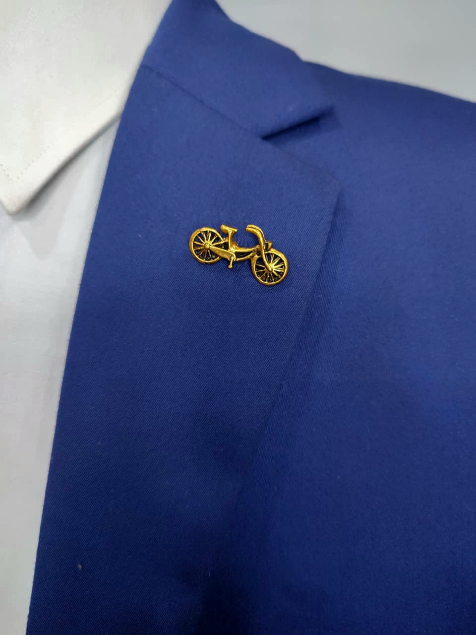 Golden Cycle Lapel Pin