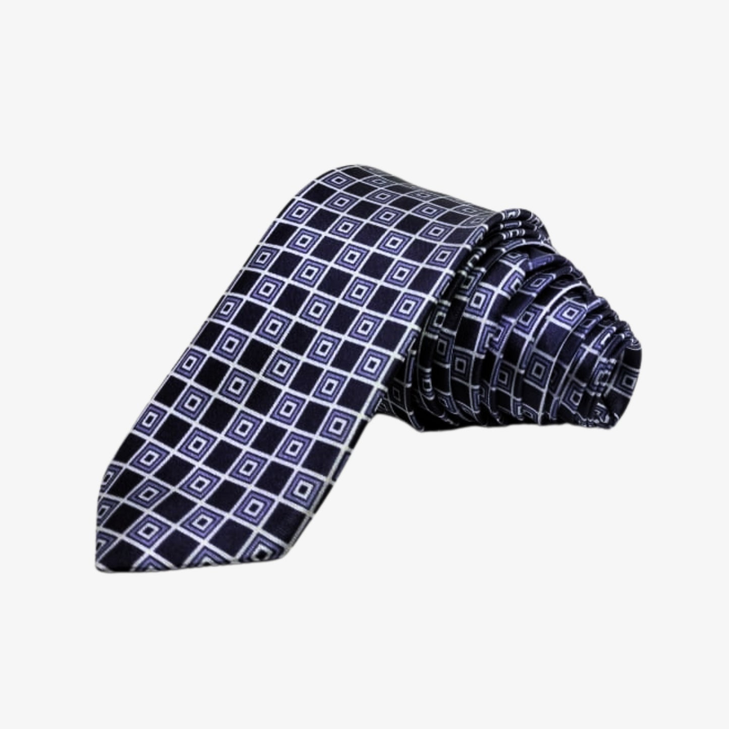 Blue Grid Tie