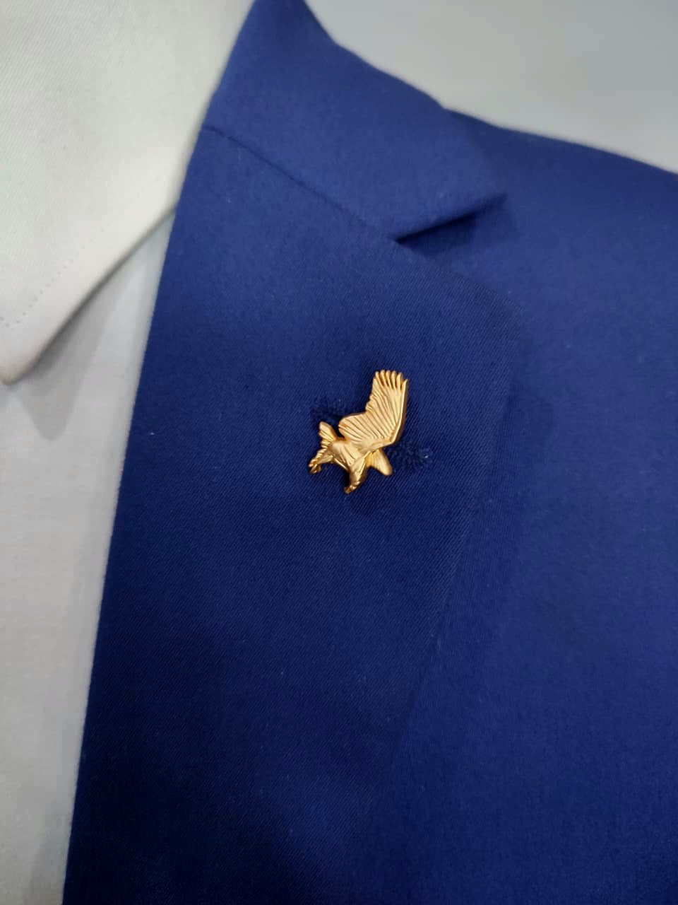 Antique Falcon Lapel Pin