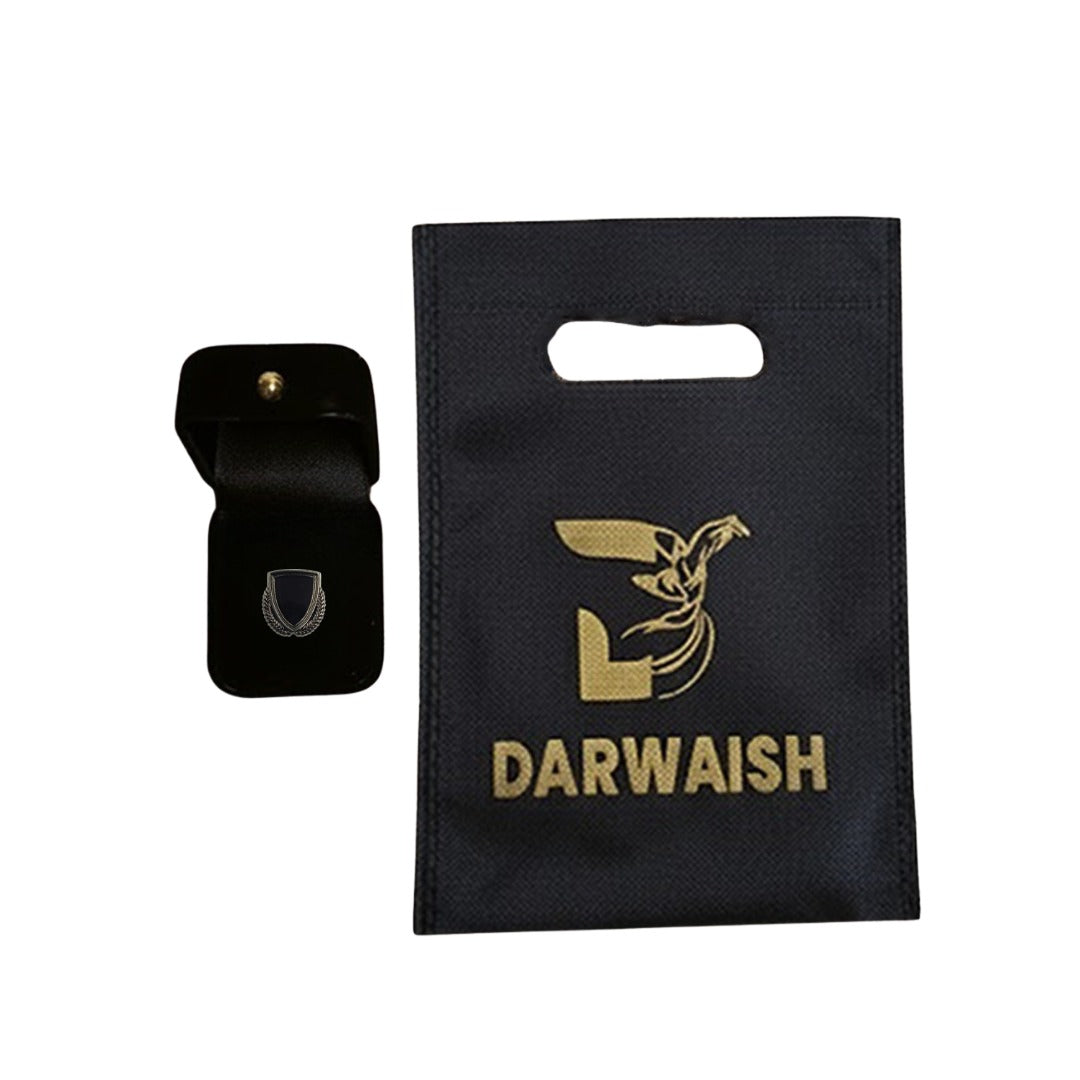 Black Shield Lapel Pin