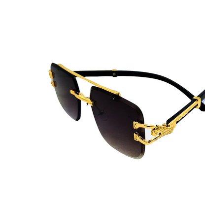 Durable Metal Frame Glasses - Elegant Black