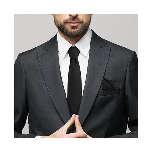 Black Necktie & Pocket Square Collection