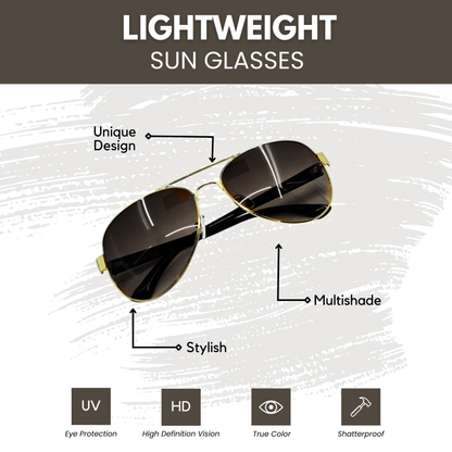 Durable Metal Frame Glasses - Green